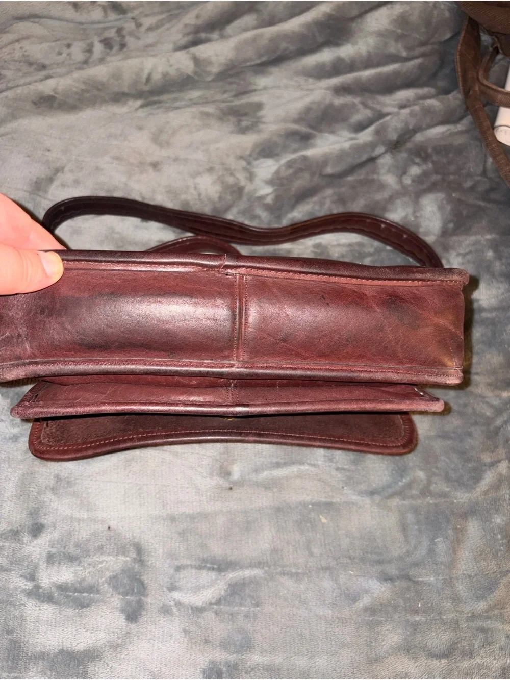 Coach Brown Rare Double Heat Stamp Misprint Brown Messager Bag